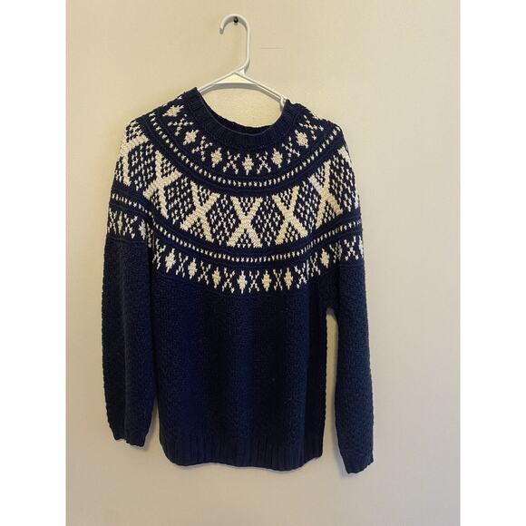VTG Distinction Hand Knitted Chunky Sweater Winter Sizelarge - Picture 1 of 5
